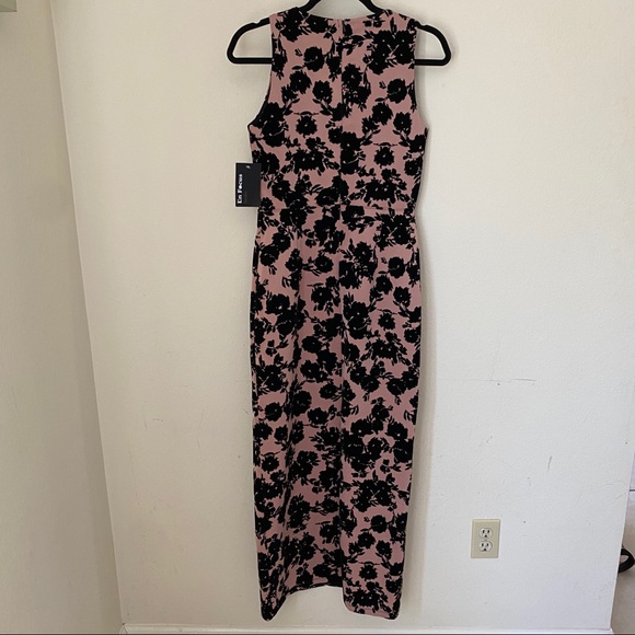 NWT Enfocus Studio Pink Black Velvet Floral Maxi 6 - Picture 11 of 13
